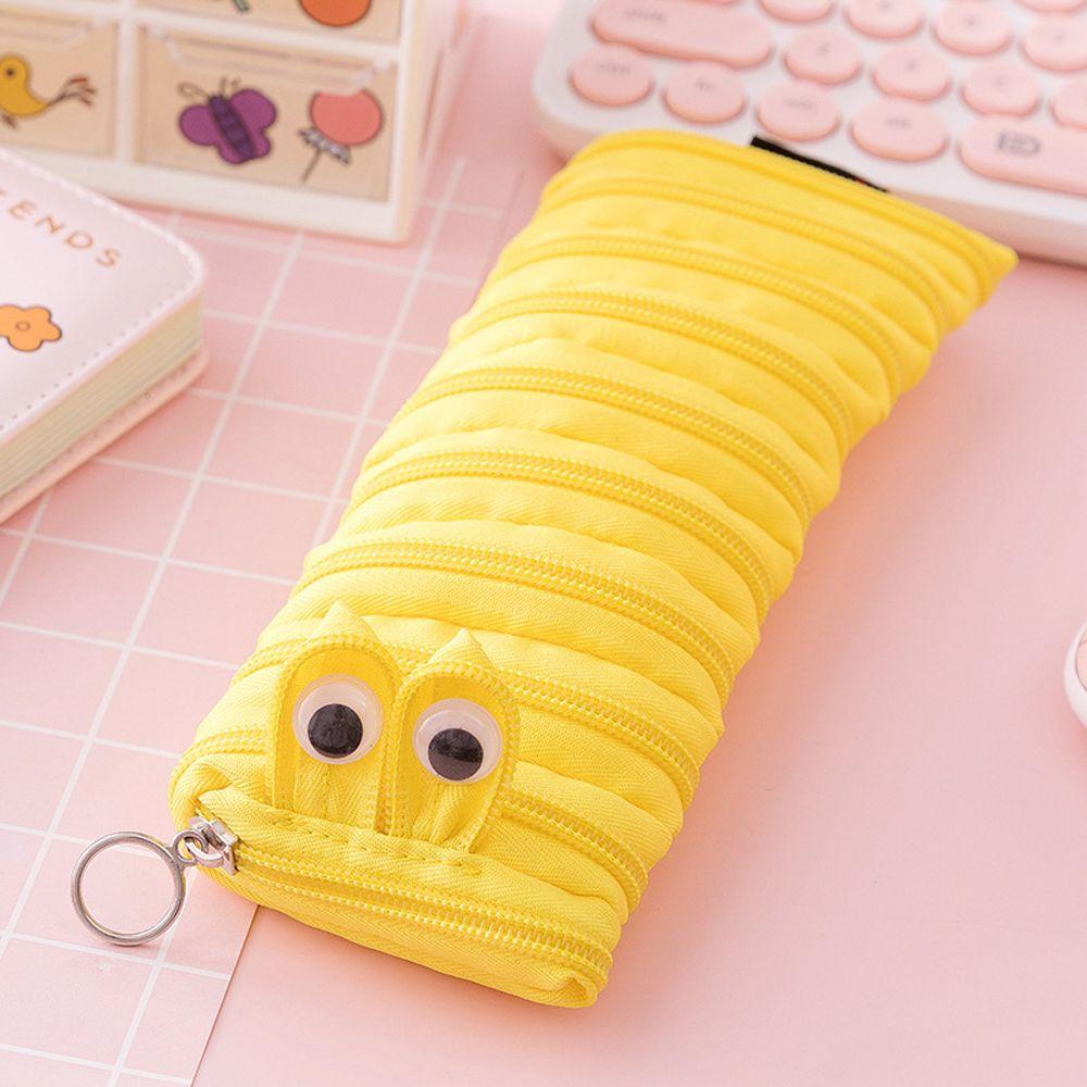 Funny Cartoon Large Capacity Kids Gift Pouches Zipper Pencil Case Storage Bag Pen Bags Pencilcases
