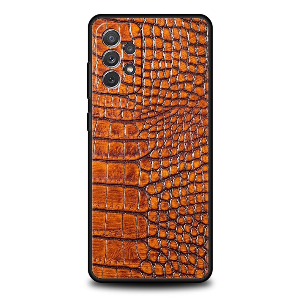Красивый Роскошный Чехол для Телефона из Змеиной Кожи для Samsung A51 A71 A21S A12 A15 A25 A31 A41 A52 A32 A23 A33 A53 A73 A03S A05S A13 5G