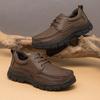 Leather Casual Shoes Men's Lace Up Shoes Outdoor Walking Shoes Office Men's Dress Shoes Sneakers