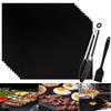 Outdoor Camping Picnic Non-stick BBQ Grill Mat Reusable Barbecue Baking Pad Oven Tool Cooking Accessories BBQ Grill Sheet Pad