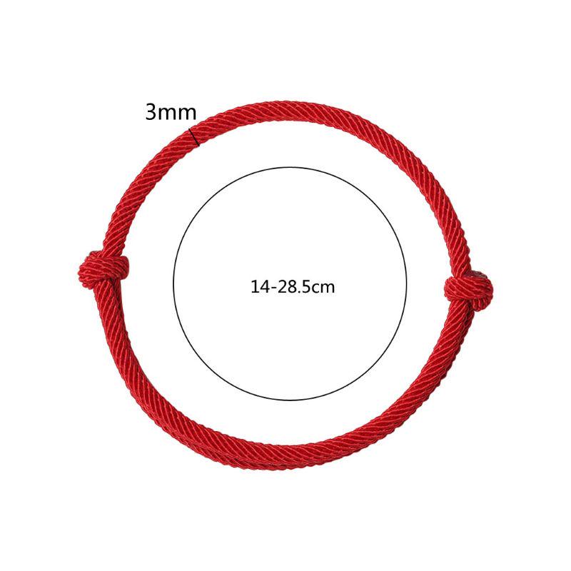 2Pcs Red String of Fate Friendship Bracelets Kabbalah Protection Good Luck Simple Matching Bracelets for Lover Women Men