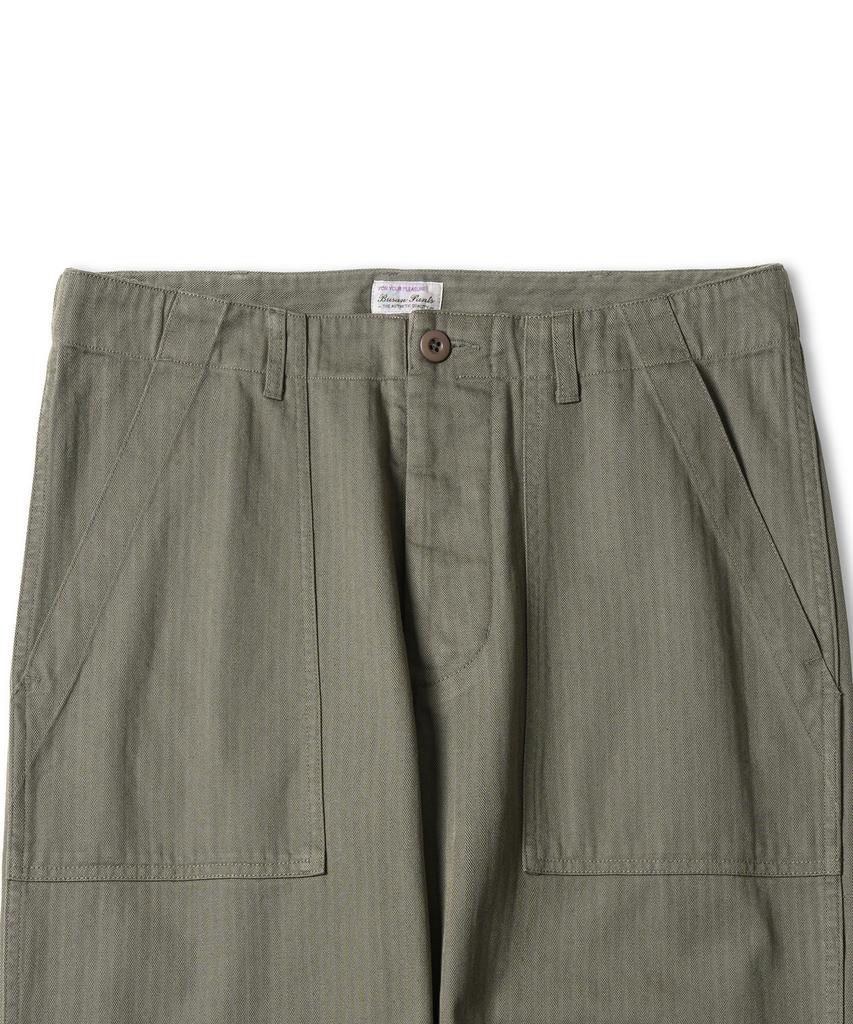 Bancheu Npg Hbt Cotton One Wash Fatigue Pants - Olive
