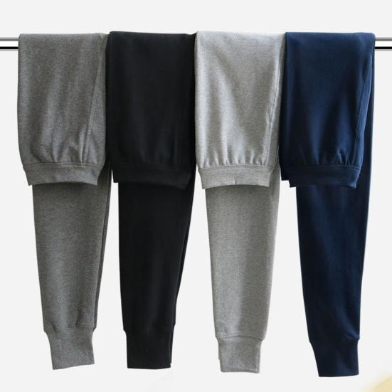 Men Long Johns Cotton Thermal Underwear Pants Autumn Winter Male Leggings Sleepwear Underpants for Base Layer Bottoms Daily Wear