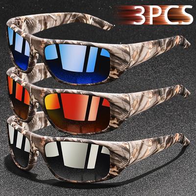 3 предмета модные винтажные рыболовные велоспорт спортивные солнцезащитные очки мужские женские беговые альпинистские спортивные мужские солнцезащитные очки UV400 очки