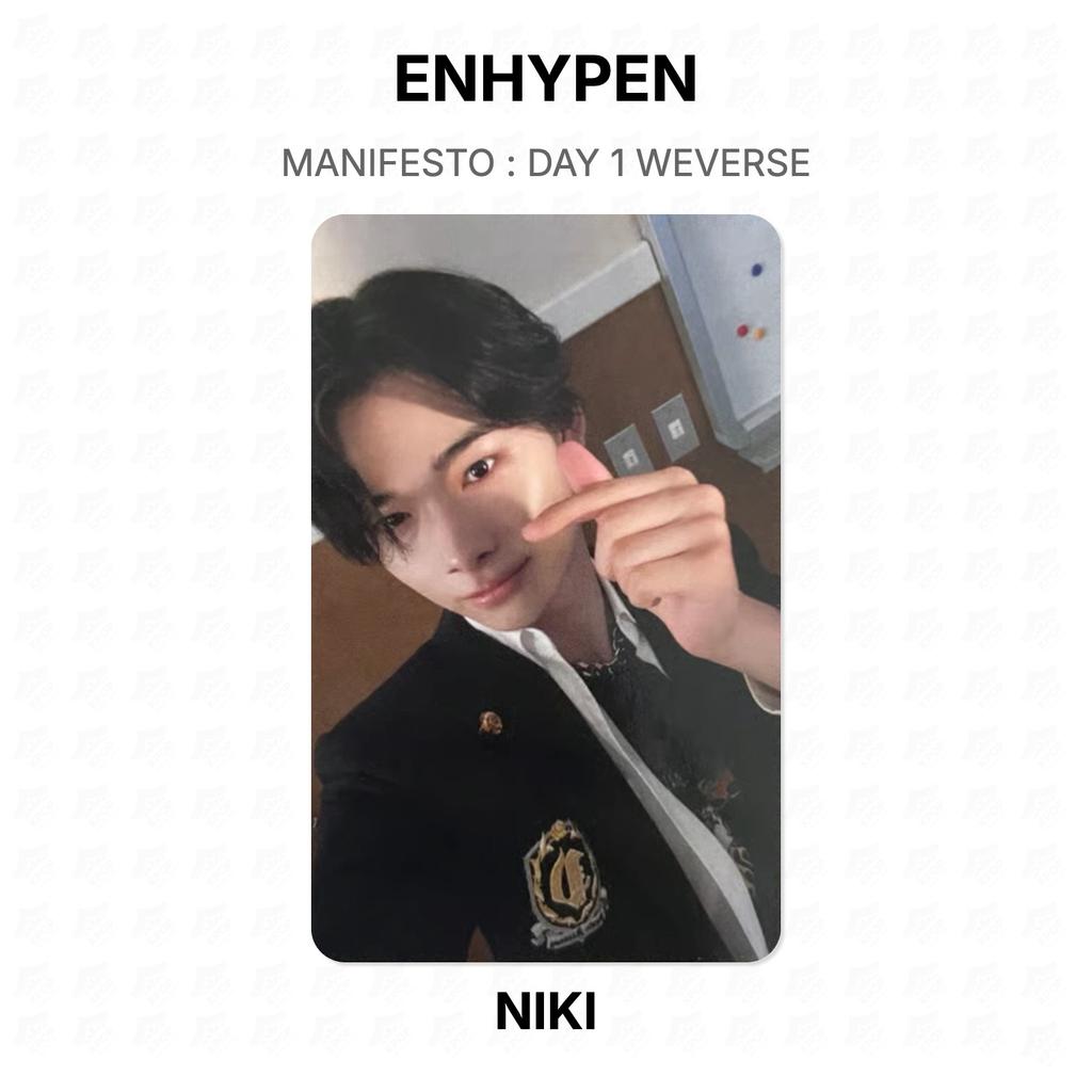 ENHYPEN МАНИФЕСТ : ДЕНЬ 1 Официальная фотокарточка WEVERSE