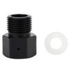 Soda Cylinder Adapter Converter Black for W21.8 Aquarium Brew Beer Keg CO2 Tank Regulator