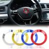 1 × Car Styling Steering Wheel Emblem Ring 3D Metal Stickers