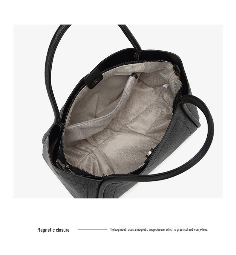 2025 Women's High-End Soft Leather Basket Handbag with Large Capacity