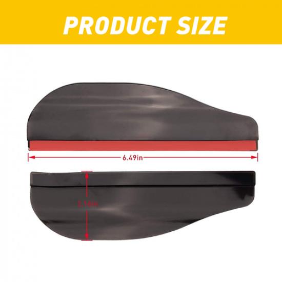Black Rear View Side Mirror Rain Eyebrow Board Guard Sun Visor Car Accessories