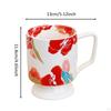 Керамическая кофейная кружка, керамическая цветочная чашка для чая, чашка для молока, кофе, эспрессо,
