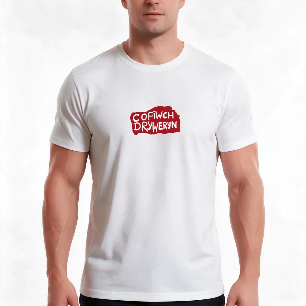 Cofiwch Dryweryn Tshirt Summer Casual Cotton Tee Oversized Streetwear Tops Vintage Graphic Print Loose Fit Short Sleeve