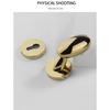 Golden Zinc Alloy Bedroom Door Lock Bathroom Lock Magnetic Suction Mute Room Door Handle Indoor Door Lock Split Door Handle Lock