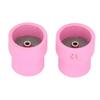 2Pcs TIG Welding Cup 12#/14# Ceramic Nozzle Accessory Set Kit for WP9/17/18/20/25/26(White )