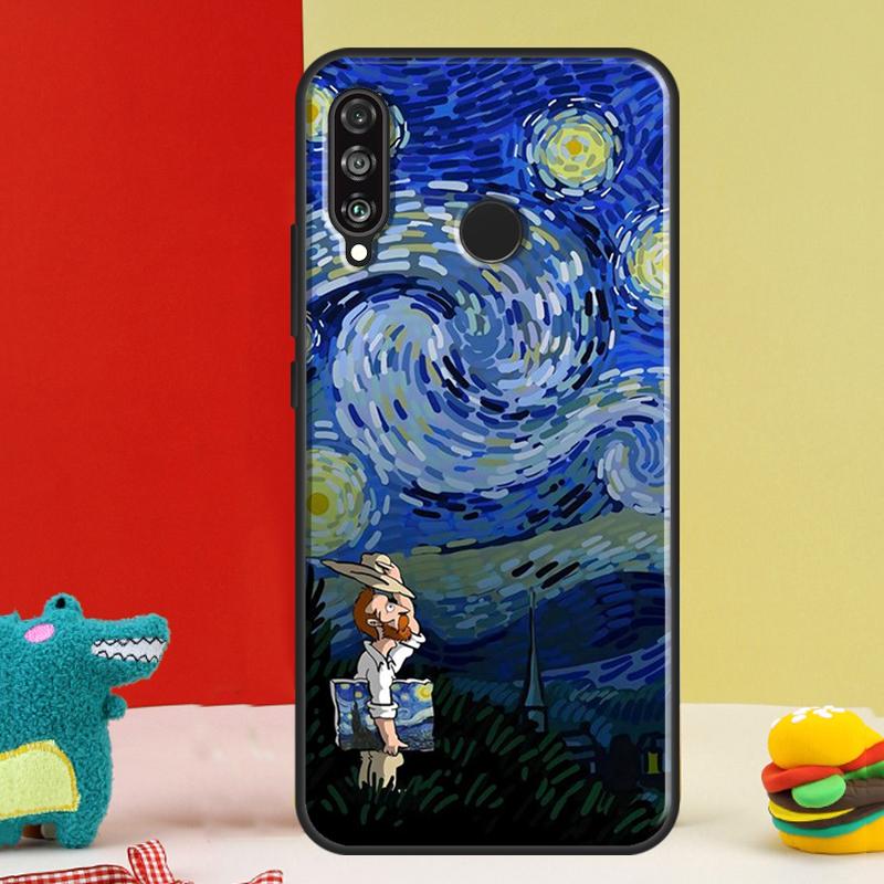 Звездная ночь Ван Гога Для Huawei Nova Y91 Y90 Y60 Y70 Y72 Y61 9 10 SE 12i 12s 11i 5T P60 Pro P20 P30 P40 Lite Чехол