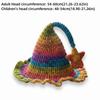 Hand-Crocheted Knitted Elf Hat Star Design Wizard Hat Cute Fairy Hat  for Adult and Children
