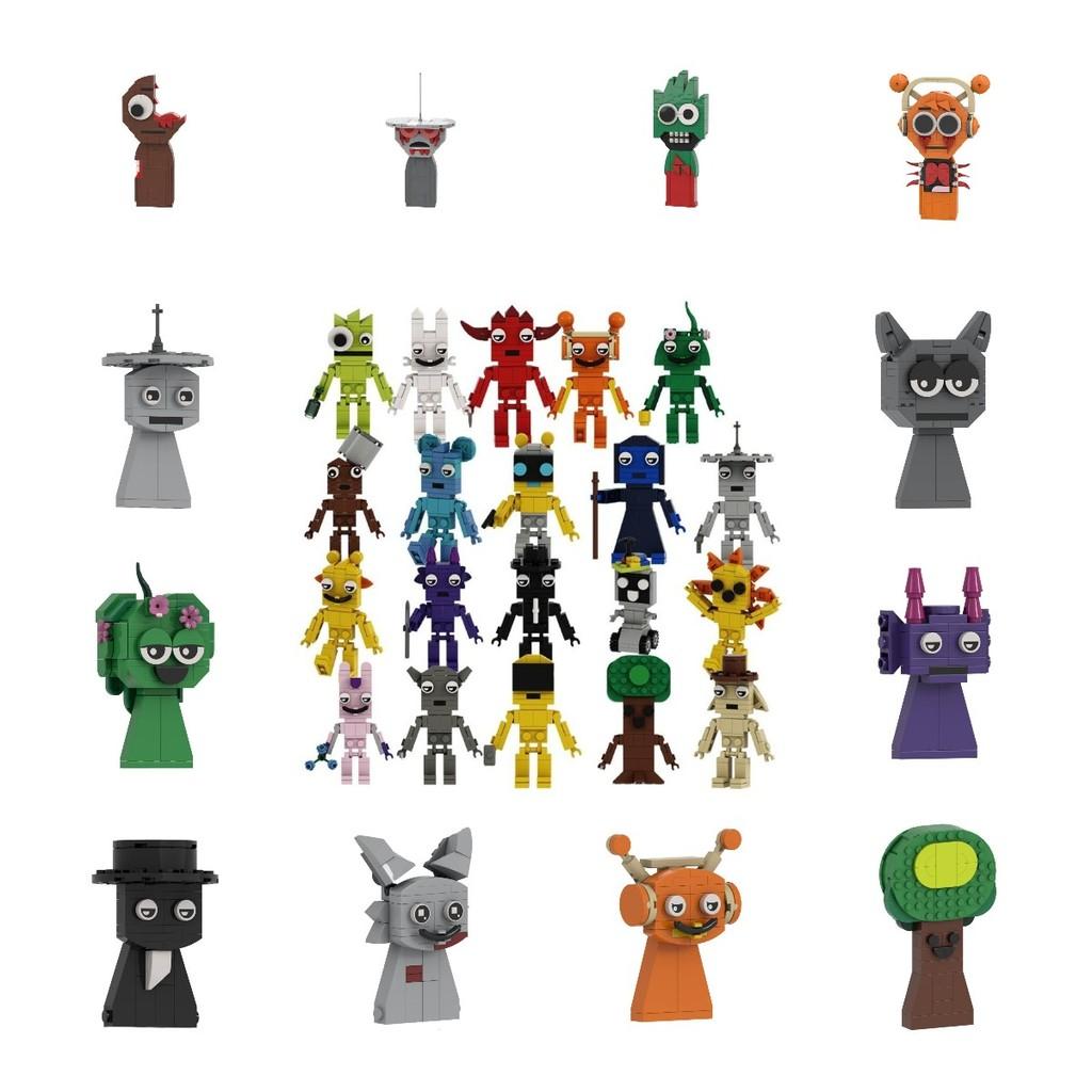 Building Sprunki Game Block Toys Model Cartoon Children Puzzle Figure Dolls