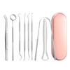 7/8Pcs Rustproof Tooth Care Kit Stainless Steel Tongue Scraper Dental Cleaning Tools  Adult