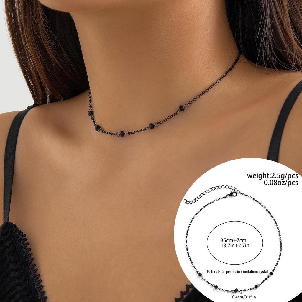 Ретро Готическое Ожерелье с Кисточкой из Капель Крови и Подвеской из Кристалла Крови для Женщин