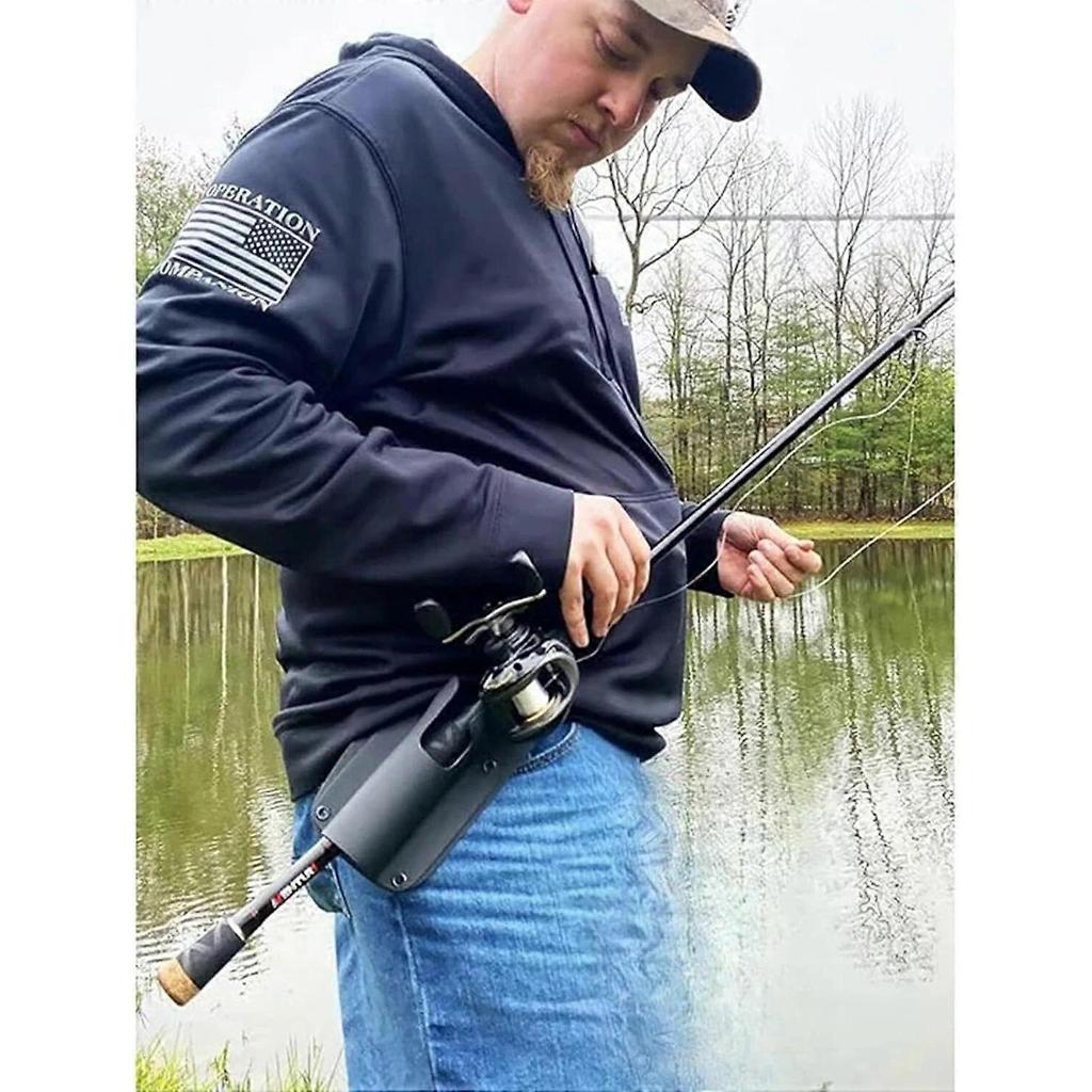 Slide-in Fishing Rod Hip Holster  Hands-Free Rod Holder for Wading
