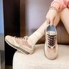 Round Nose Thick-heeled Women's Boots Sneakers Women White Loafers Womens Shoes Sport Latest Obuv Super Offers Sho