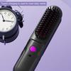 Беспроводной выпрямитель для волос, щетка с 2 регулируемыми температурами, быстрый нагрев, USB-зарядка, портативная горячая щетка с отрицательными ионами, электрическая расческа для укладки вьющихся волос