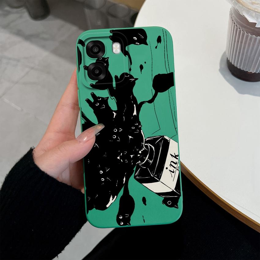 For Oppo A6x A6s Reno 15 15F 15Pro Realme 16Pro Phone Cases Fashion Astronaut Shell Lightweight Liquid Silicone Premium Anti Slip Lens Protector Cover