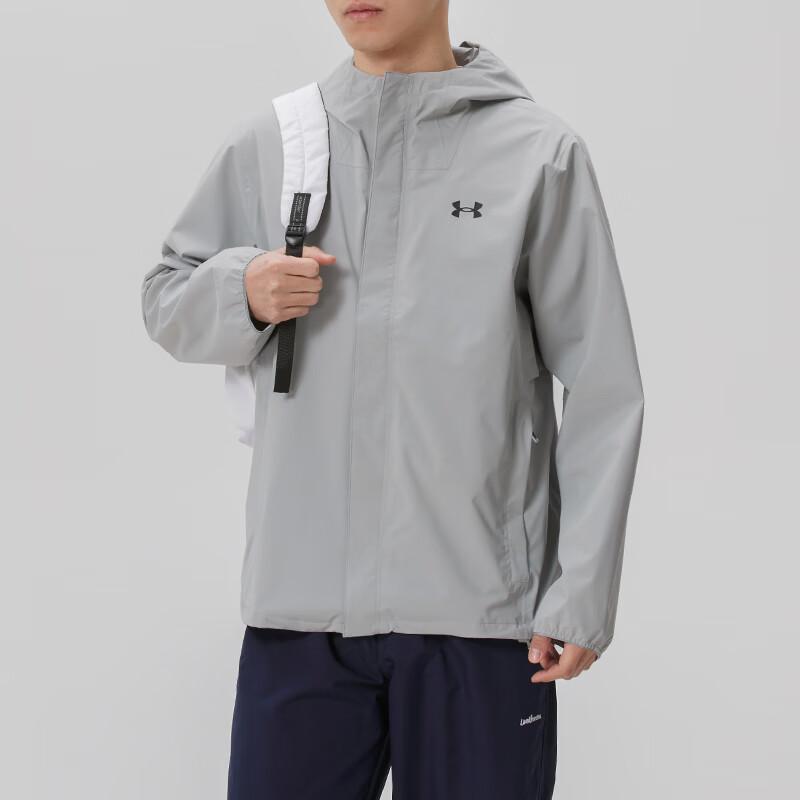 Under Armour Куртки Мужские Серый С капюшоном Умеренный Другое 1376066-069