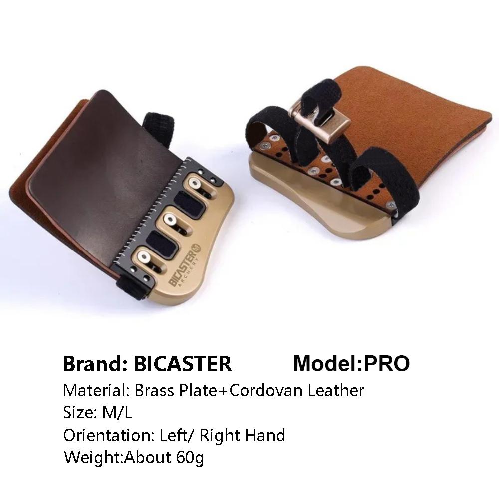 Bicaster Archery Finger Guard Protector High Quality Genuine Leather Fingers Protection Shooting Replacement Accessory 5