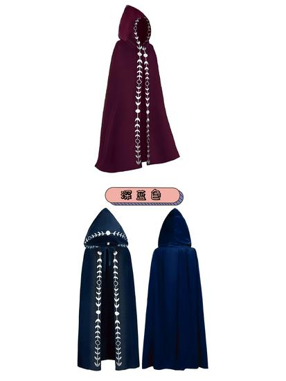Плащ с капюшоном Мрачного Жнеца - Костюм эпохи Возрождения, 5 цветов, Наряд для косплея и выступлений на Хэллоуин