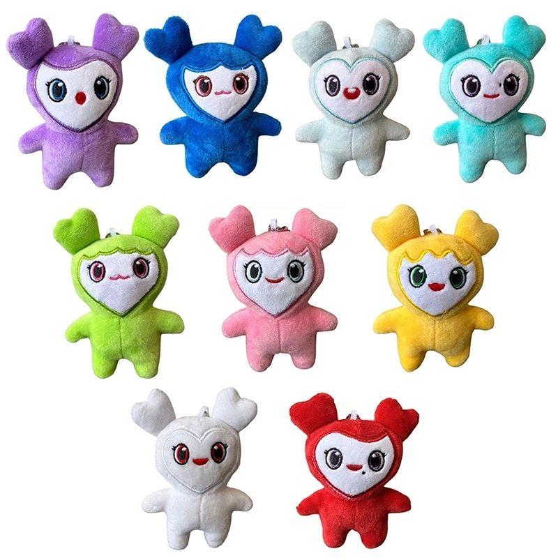 9pcs Lovelys Plush Korean Super Star Plush Toy Cartoon Animal TWICE Momo Doll Keychain Pendant Keybuckle PlushToy for Fans ONCE