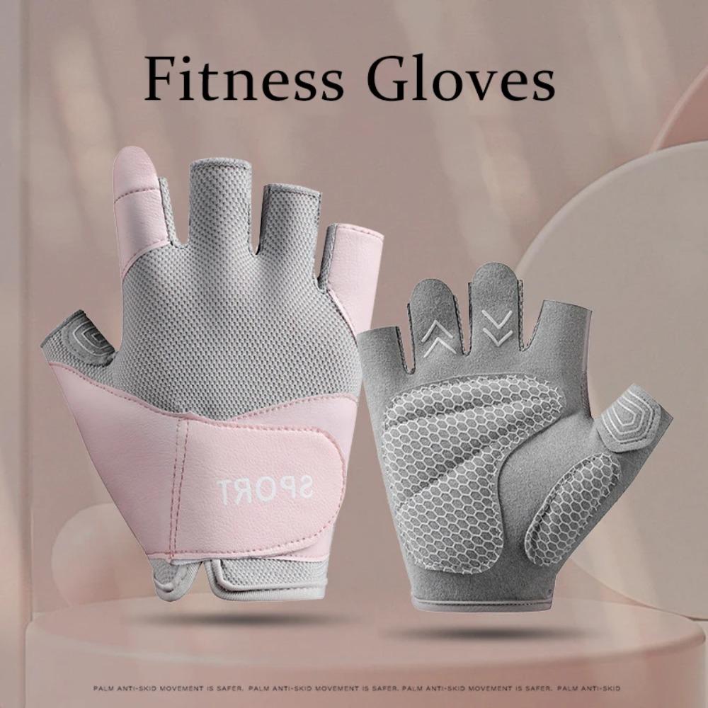 Half Finger Fingerless Gloves Non-Slip Exercise Gloves Quality Fitness Gloves Men