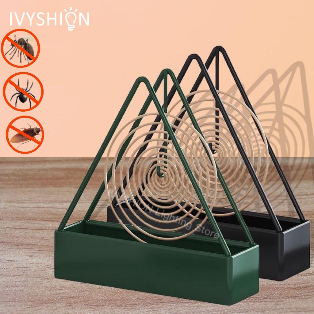 Iron Mosquito Coil Holder Incense Holders Triangular Mosquito Burner Frame Modern Repellent Incense Racks For Household Bedrooms