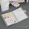 PVC Photocards Holder Transparent Bill Storage Booklet Simple Photo Album