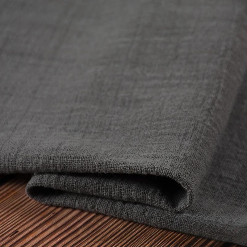 Crepe Slub Fashion Thin Linen Cotton Fabric Summer Eco-friendly Soft Breathable DIY Handmade Sewing Craft Making Clothes Dress