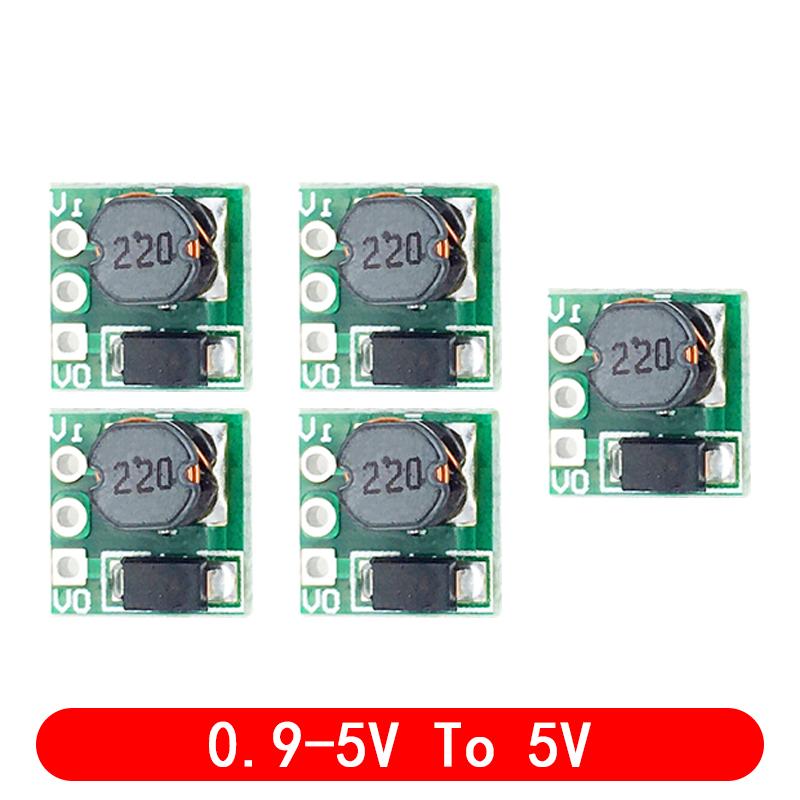 5pcs DC-DC 0.9-3.3V to 3.3V 500mA 0.9-5V to 5V Mini Step Up Boost Power Module DC to DC For Arduino Voltage Converter Module
