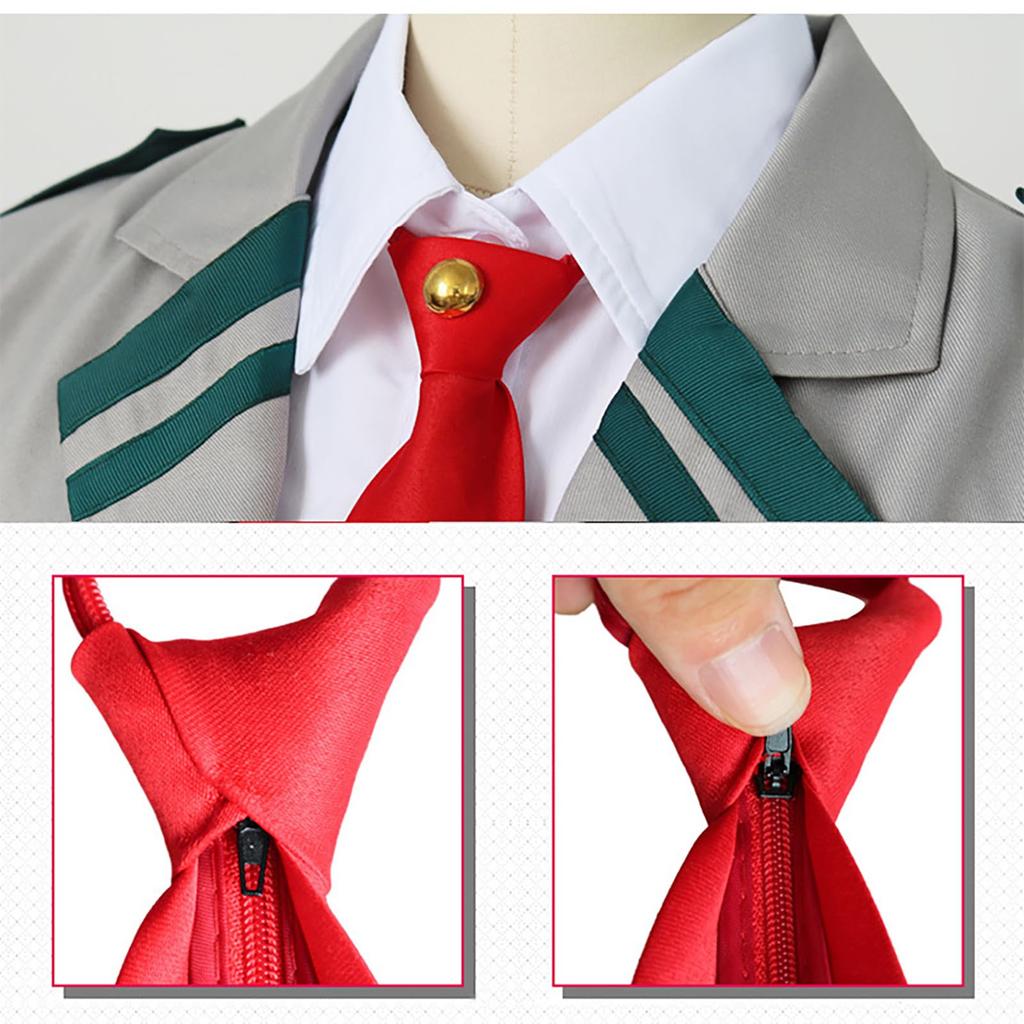 [Milky Time] My Hero Academia Cosplay Anime Uniform Wig for Halloween (Skirt Set, Size L)
