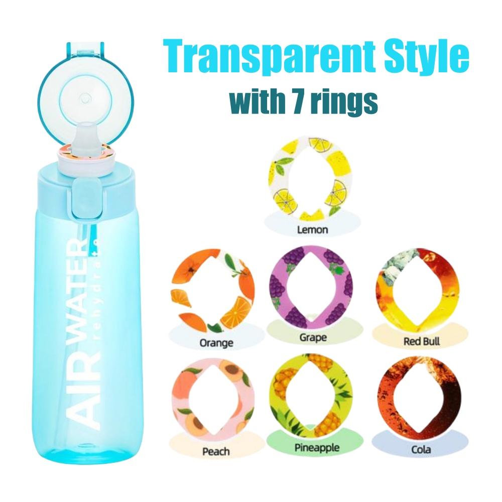 Бутылка для воды с фруктовым вкусом 750 мл/25 унций 0 сахара 0 калорий Спортивная чашка для питья с 7 фруктовыми капсулами Идеально подходит для фитнеса, спорта, активного отдыха
