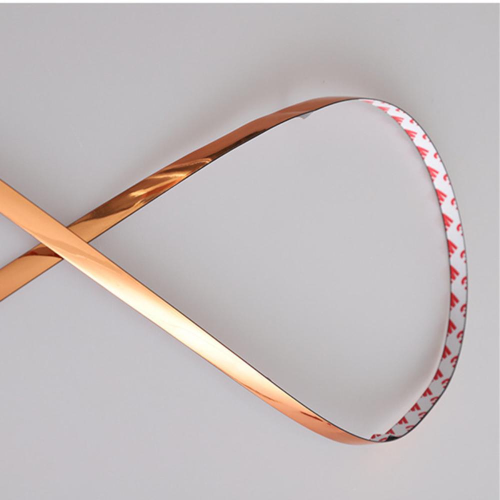 5M Gold Tape Mirror Wall Sticker PVC Tile Gap Tape For Ceiling Background Wall Decor Line Decal Furniture Edge Banding Strip