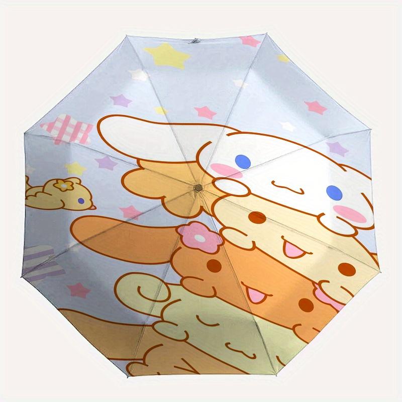 Cinnamoroll,Stars Automatic Umbrella-Foldable, Durable 8-Bone Design, Compact and Stylish, Great for Camping, Halloween, Christmas, Mother's