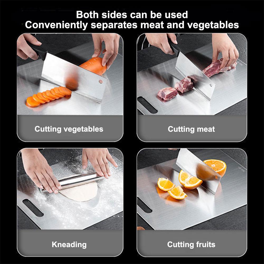 Thickened Stainless Steel Cutting Board Antibacterial and Mildew-proof Household Cutting Board Kitchen Kneading Dough Board