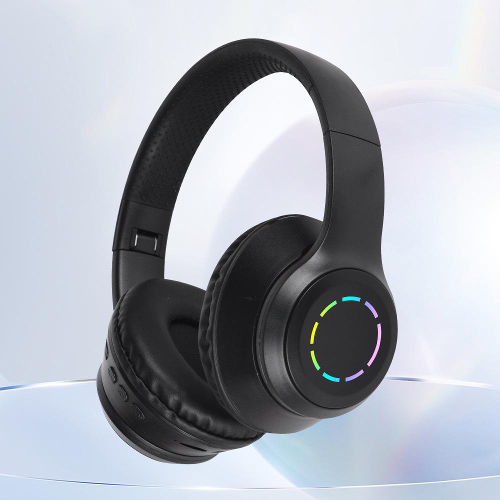 Светящаяся беспроводная Bluetooth-повязка на голову с градиентом и макаруновыми наушниками – Хит продаж с мощным басом