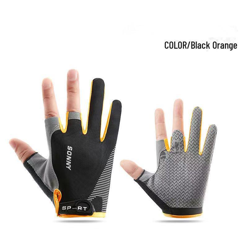 Перчатки для летней рыбалки: Защита от солнца, конструкция с тремя пальцами, нескользящая, противоударная, противопрокольная, износостойкая, не прилипающая приманка.