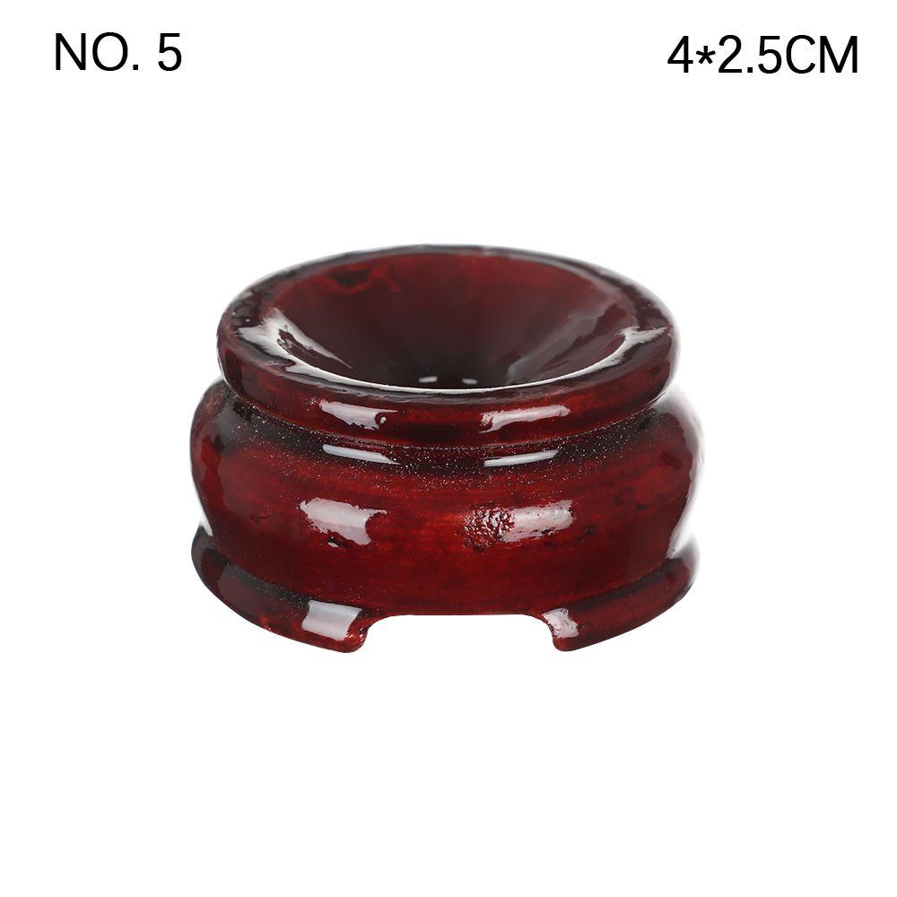 Desktop Ornament Fixed Seat Wood Holder Statue Pedestal Miniature Display Stand Crystal Ball Base