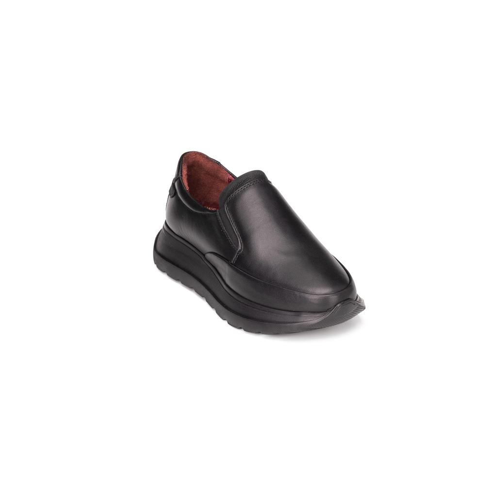 Женские легкие повседневные туфли с анатомической структурой из натуральной кожи на танкетке