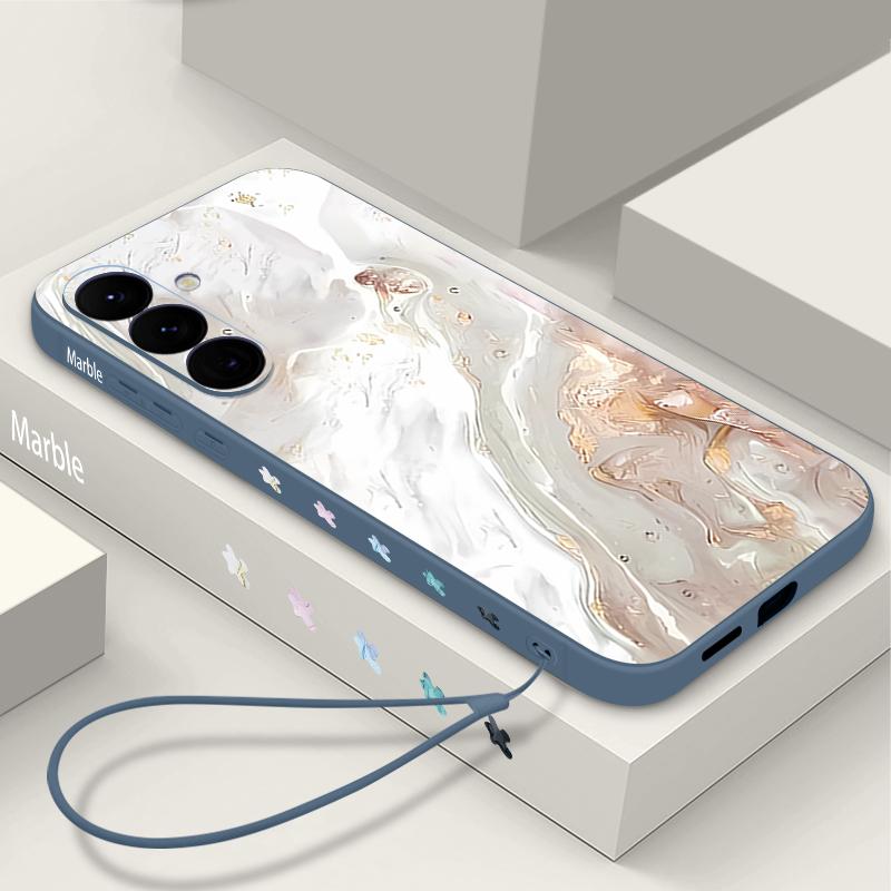 Акварельный мраморный чехол для Samsung Galaxy S26 S25 Ultra S24 S23 S22 Plus S21 FE A15 A16 A17 A35 A36 A54 A55 A56 5G Мягкая крышка