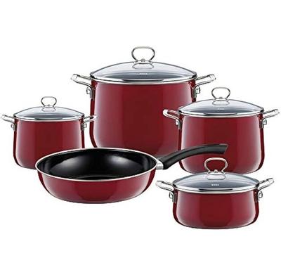 Набор посуды Nouvelle Rosso, эмалированный, 5 предметов (0558-8)