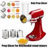 For Kitchenaid Stand Mixer Salad Maker Slicer Shredder Attachments Fresh Prep Vegetable Slicer 3-Blades for Cucumbers, Carrots