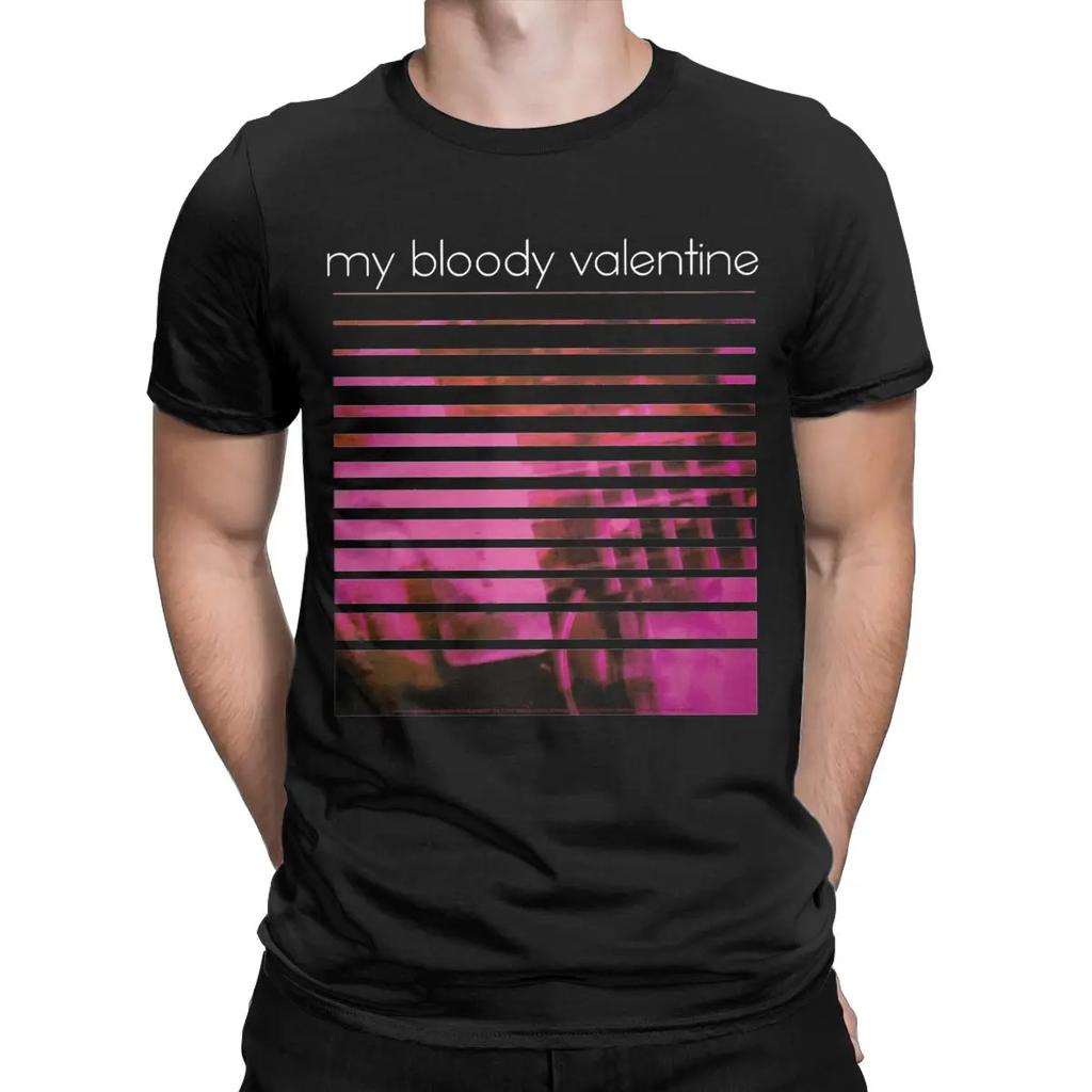 Футболка My Bloody Valentine Loveless Tribute, мужская футболка из чистого хлопка с юмором, футболки с круглым вырезом, короткий рукав, одежда больших размеров