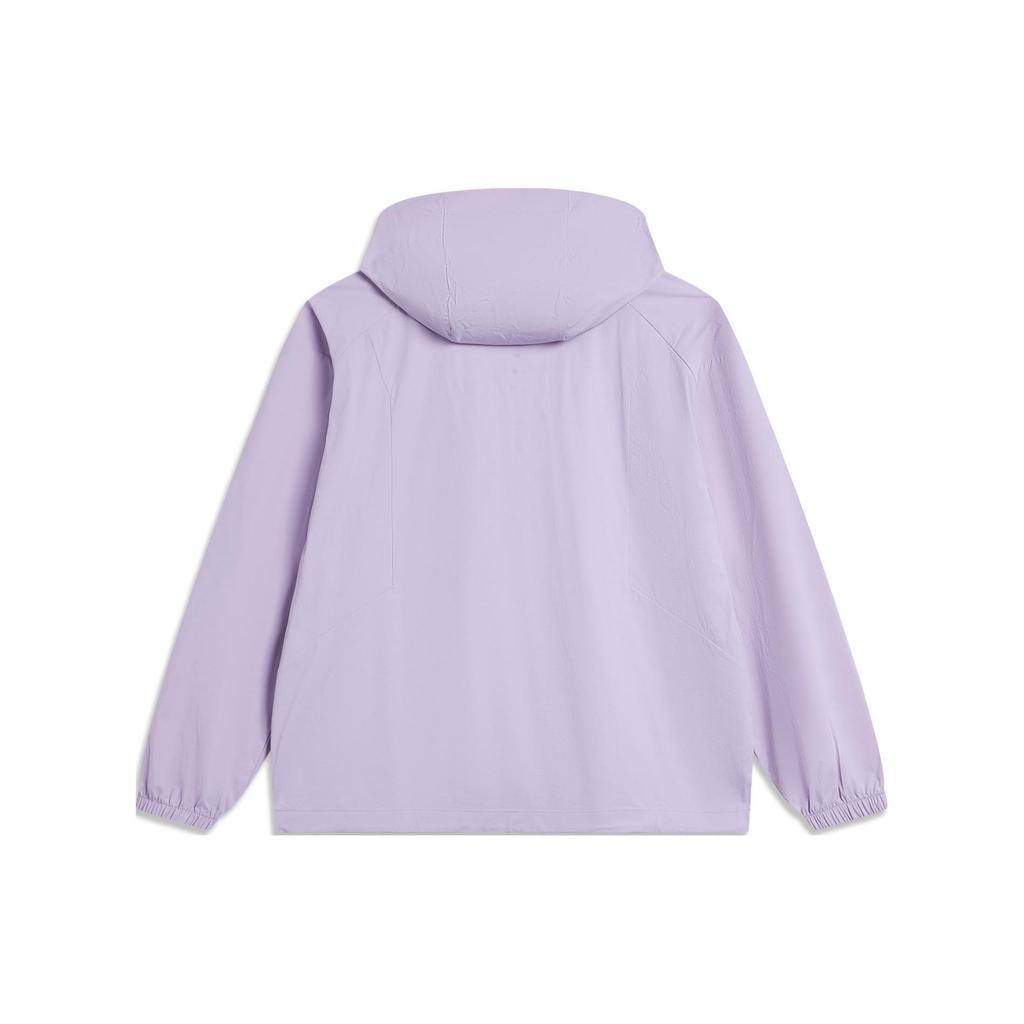 Li Ning CF Защита от ультрафиолета UPF 50+ Прохладный Легкий Солнцезащитный Костюм Женская Верхняя Одежда Фиолетовый AFDU714-1