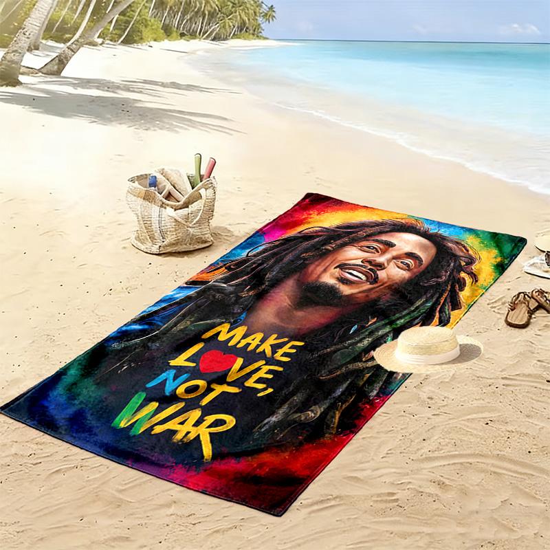 Harmony Through Love beach towel Beach towel for vacation photos Portable for travel quick-drying swim towel Outdoor pool towel seaside Fashion